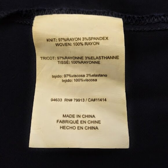 Jessica Simpson Navy Blue Maternity Short Sleeve Top Size Large - Picture 12 of 13